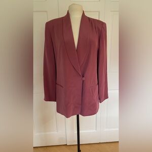 Vintage Rosewood Geoffrey Alexander Silk Collection Blazer Size 8